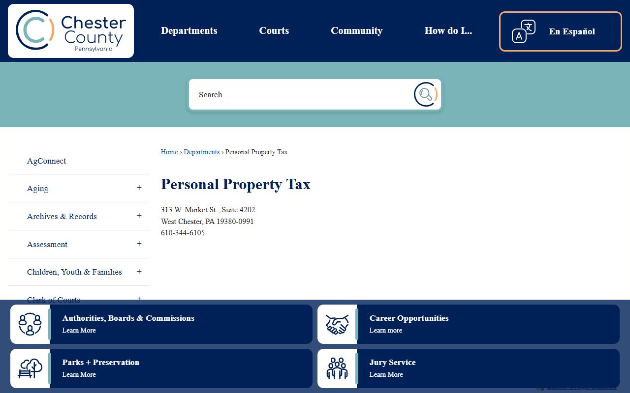 Chester County Sheriff's Office page for 72 hour booking and warrant information